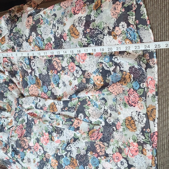 Lauren Conrad Floral Sash Tie Blouse - Picture 11 of 13